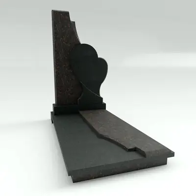 Эксклюзивный памятник в форме сердца